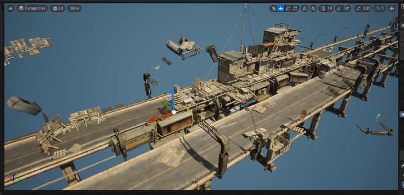 Результат переноса сцены Genesyx в Unreal Engine